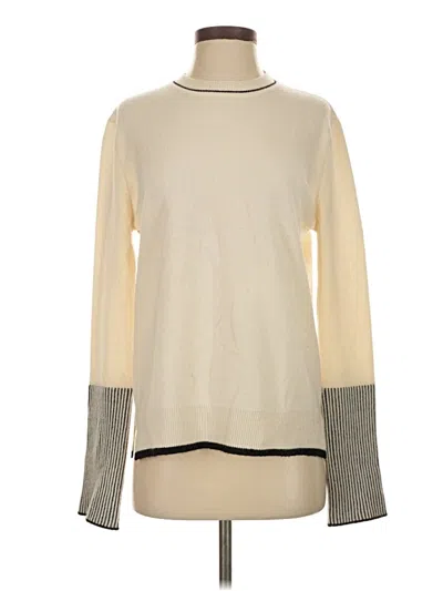 Pre-owned La Ligne Turtleneck Sweater In White