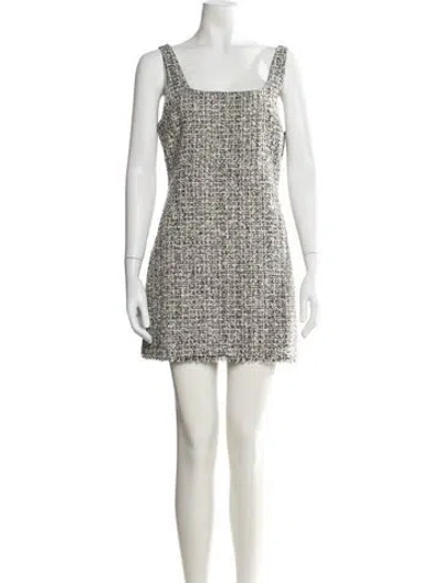 Pre-owned La Ligne Tweed Pattern Mini Dress In Multi