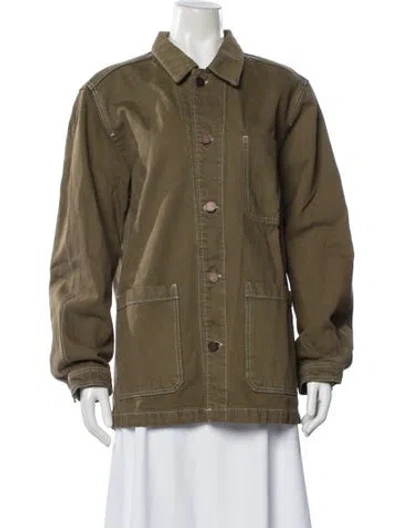 Pre-owned La Ligne Utility Jacket In Green