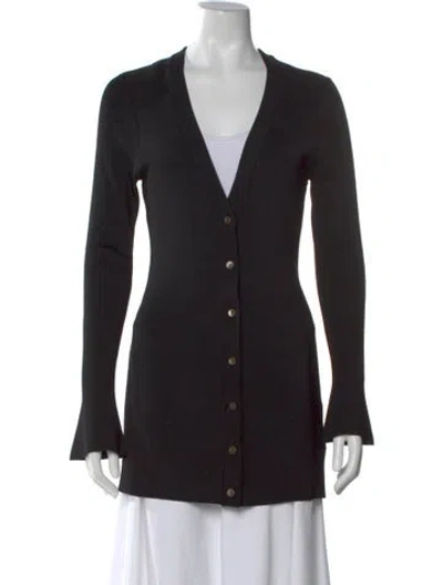 Pre-owned La Ligne V-neck Sweater In Black
