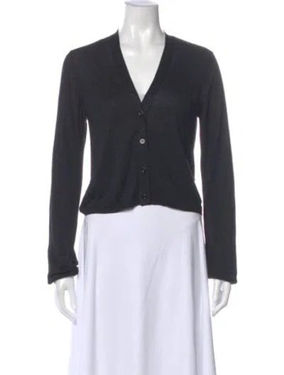 Pre-owned La Ligne V-neck Sweater In Blue