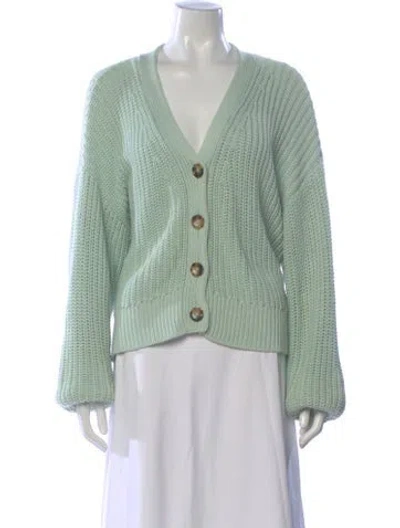 Pre-owned La Ligne V-neck Sweater In Green