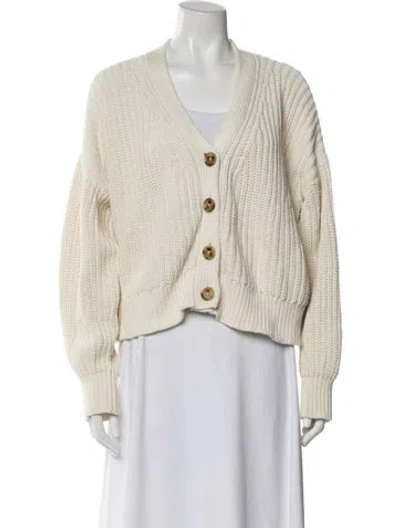 Pre-owned La Ligne V-neck Sweater In Neutral