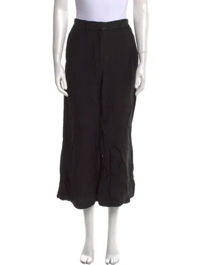 Pre-owned La Ligne Wide Leg Pants In Black