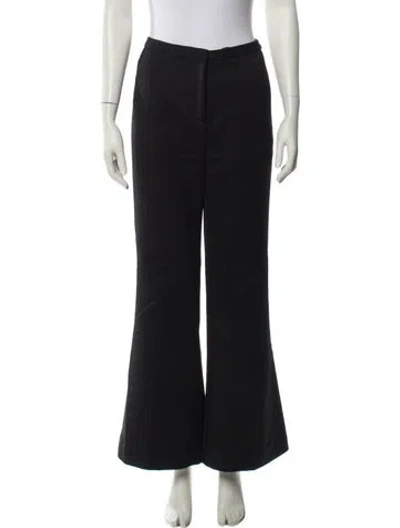 Pre-owned La Ligne Wide Leg Pants In Black