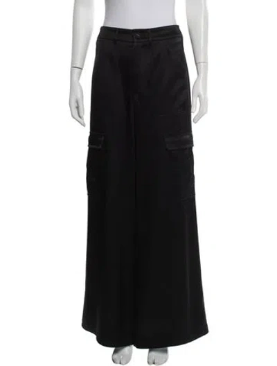 Pre-owned La Ligne Wide Leg Pants In Black