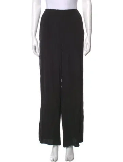Pre-owned La Ligne Wide Leg Pants In Black