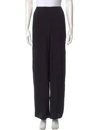 Pre-owned La Ligne Wide Leg Pants In Black