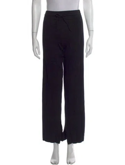 Pre-owned La Ligne Wide Leg Pants In Black