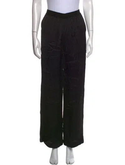 Pre-owned La Ligne Wide Leg Pants In Black