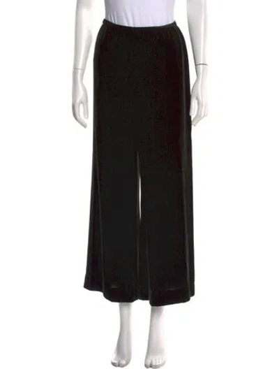 Pre-owned La Ligne Wide Leg Pants In Black