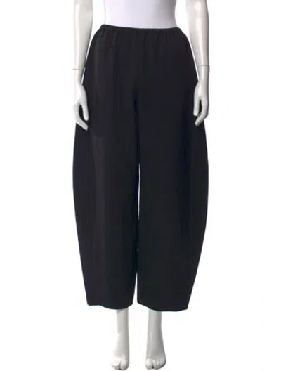Pre-owned La Ligne Wide Leg Pants In Black