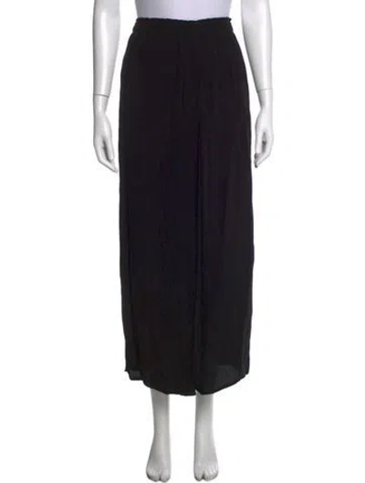 Pre-owned La Ligne Wide Leg Pants In Black