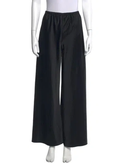 Pre-owned La Ligne Wide Leg Pants In Black