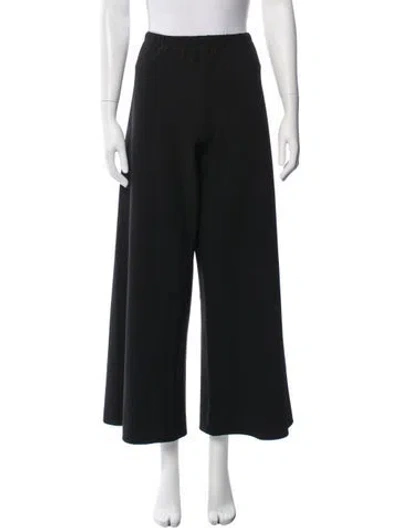 Pre-owned La Ligne Wide Leg Pants In Black