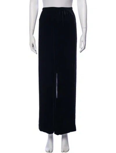 Pre-owned La Ligne Wide Leg Pants In Black/blue
