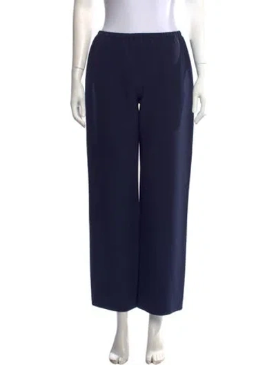 Pre-owned La Ligne Wide Leg Pants In Black/blue