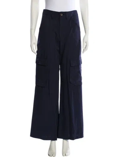 Pre-owned La Ligne Wide Leg Pants In Blue