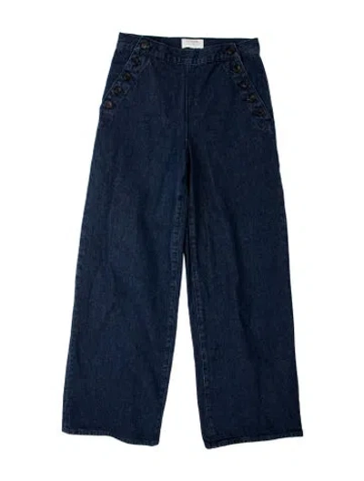 Pre-owned La Ligne Wide Leg Pants In Blue