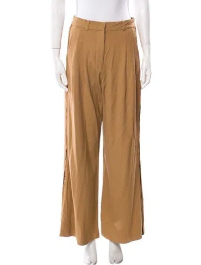 Pre-owned La Ligne Wide Leg Pants In Brown