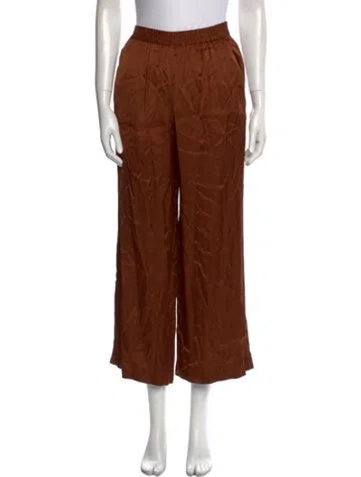 Pre-owned La Ligne Wide Leg Pants In Brown