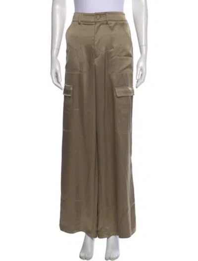 Pre-owned La Ligne Wide Leg Pants In Brown
