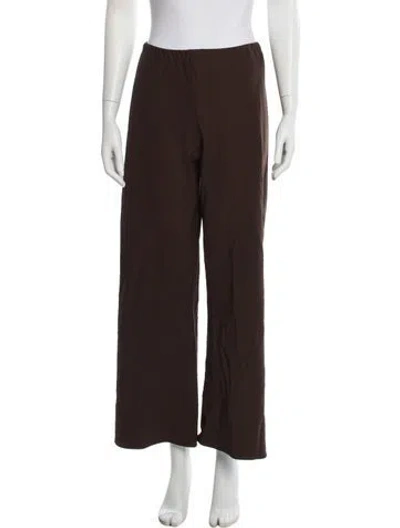 Pre-owned La Ligne Wide Leg Pants In Brown