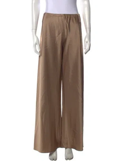Pre-owned La Ligne Wide Leg Pants In Brown