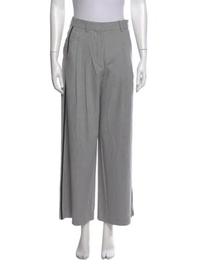 Pre-owned La Ligne Wide Leg Pants In Gray