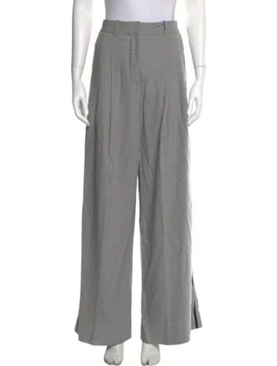 Pre-owned La Ligne Wide Leg Pants In Gray