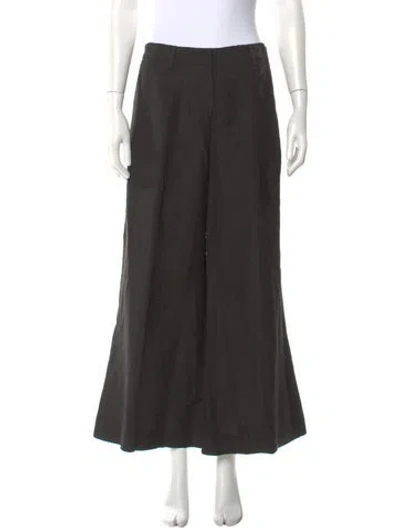 Pre-owned La Ligne Wide Leg Pants In Gray