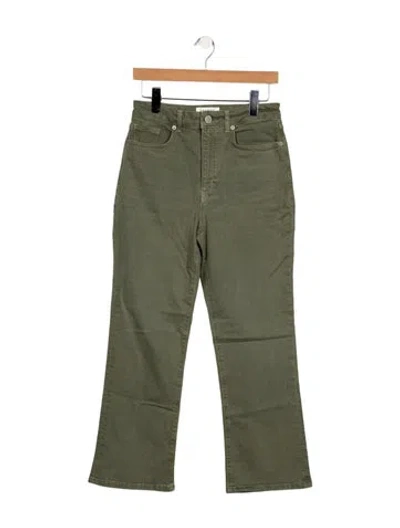 Pre-owned La Ligne Wide Leg Pants In Green