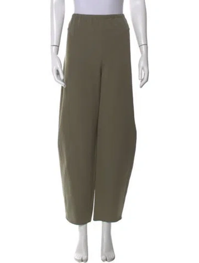 Pre-owned La Ligne Wide Leg Pants In Green