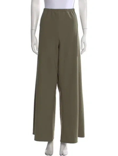 Pre-owned La Ligne Wide Leg Pants In Green