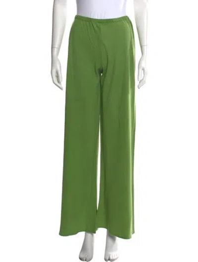 Pre-owned La Ligne Wide Leg Pants In Green