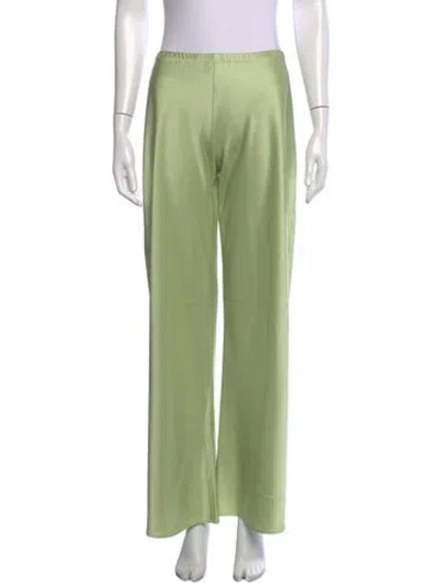 Pre-owned La Ligne Wide Leg Pants In Green