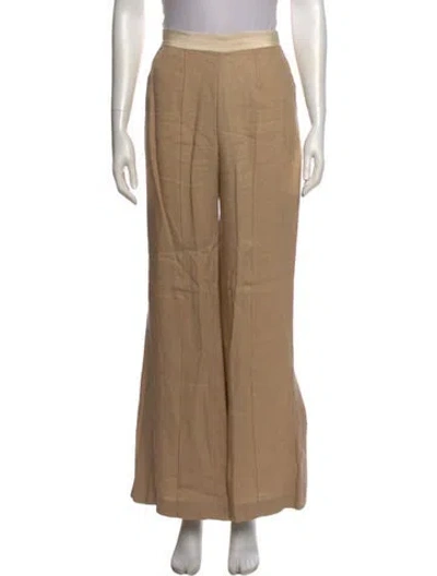 Pre-owned La Ligne Wide Leg Pants In Neutral