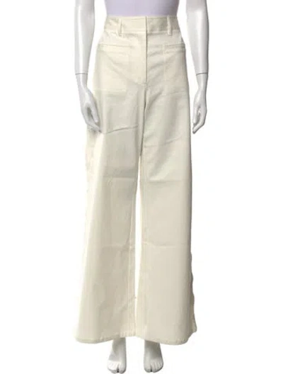 Pre-owned La Ligne Wide Leg Pants In Neutral