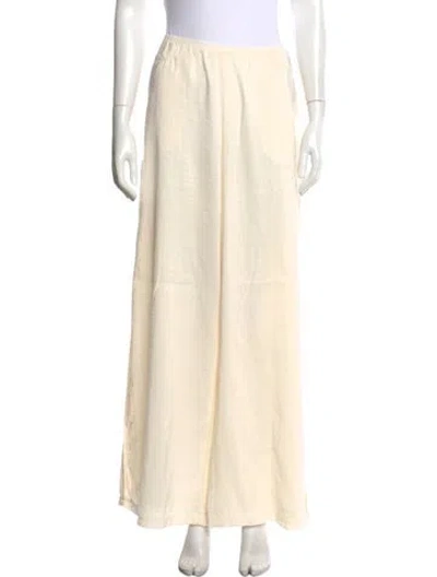 Pre-owned La Ligne Wide Leg Pants In Neutrals