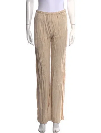 Pre-owned La Ligne Wide Leg Pants In Neutrals