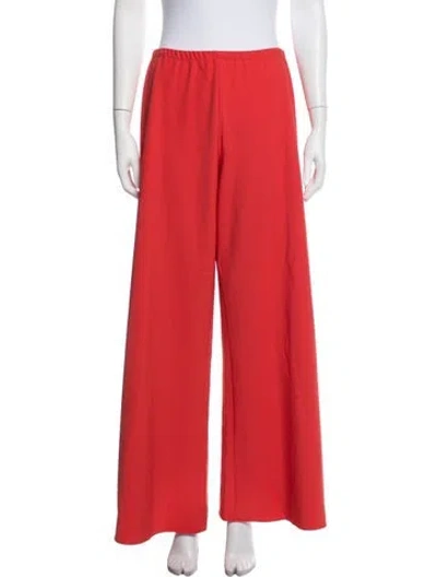 Pre-owned La Ligne Wide Leg Pants In Red