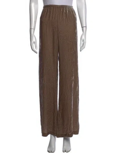 Pre-owned La Ligne Wide Leg Pants W/ Tags In Brown