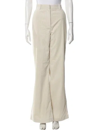 Pre-owned La Ligne Wide Leg Pants W/ Tags In Neutral