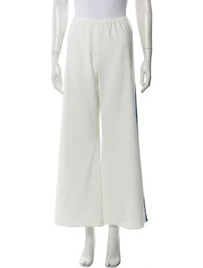 Pre-owned La Ligne Wide Leg Pants In White