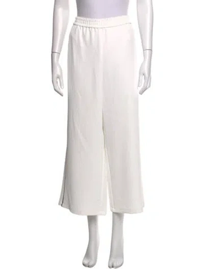 Pre-owned La Ligne Wide Leg Pants In White