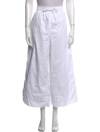 Pre-owned La Ligne Wide Leg Pants In White