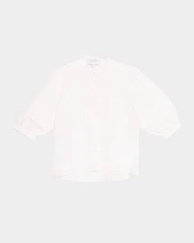 La Ligne Wilhelmina Puffy Sleeve Shirt In Ivory