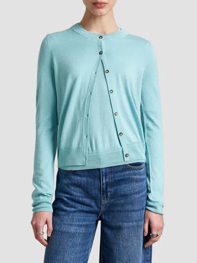 La Ligne Women's Ben Cardigan In Aqua