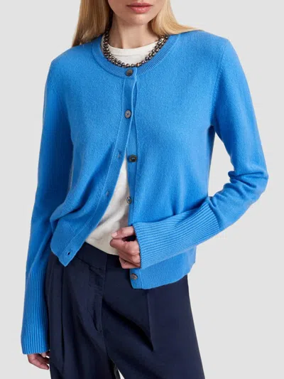 La Ligne Women's Cashmere Cardigan In Cerulean