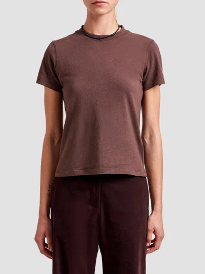 La Ligne Women's Molly Tee In Burgundy